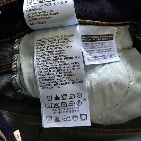 Levi's NWT High Rise Skinny Dark Wash Jeans Women 26 - Picture 9 of 10